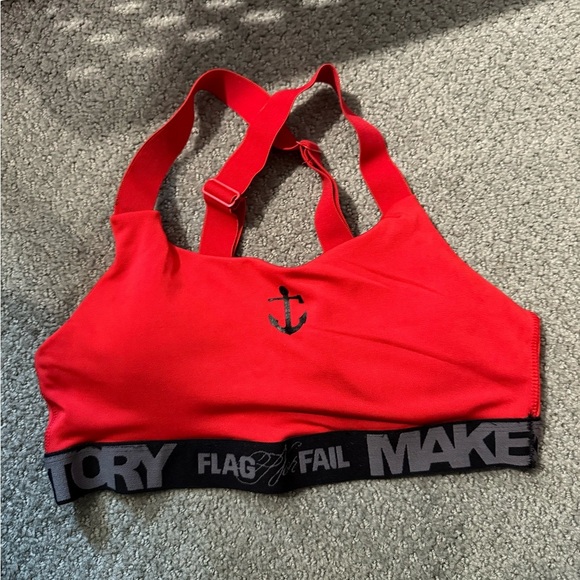 [Flag Nor Fail] EUC MAKE HISTORY ANCHOR SPORTS BRA - RED - Picture 1 of 5